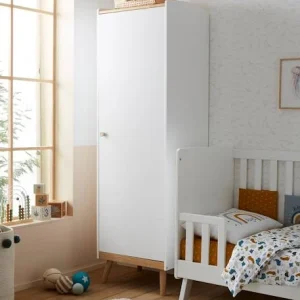 Armoire 1 Porte LIGNE CONFETTI Blanc/bois – Vertbaudet 14