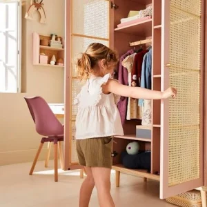 Armoire Cannage LIGNE POÉSIE Rose – Vertbaudet 13