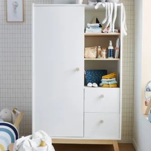 Armoire LIGNE GRANDE OURSE Blanc/bois – Vertbaudet 10