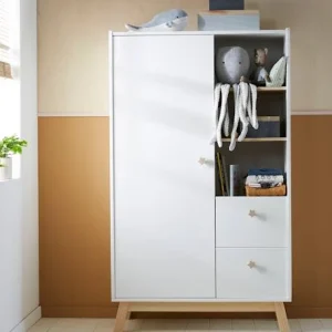 Armoire LIGNE GRANDE OURSE Blanc/bois – Vertbaudet 12