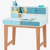 Bureau Enfant LIGNE OSLO Blanc/bleu/bois – Vertbaudet 13