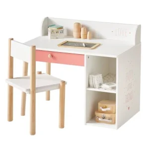 Bureau Maternelle LIGNE LÉA Blanc – Bois – Vertbaudet 12