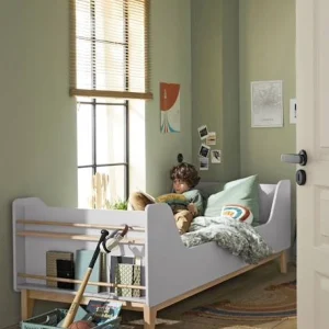 Lit Enfant Avec Rangements Livres Ligne FJORD Gris/bois – Vertbaudet 10