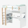 Lit Mezzanine Avec Bureau Et Rangement LIGNE EVEREST Kaki – Vertbaudet 22