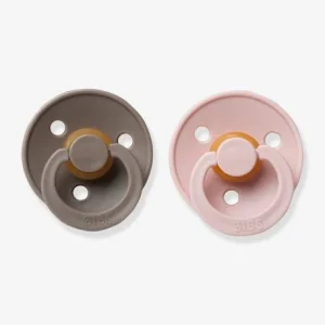 Lot De 2 Sucettes-tétines BIBS Colour, Taille 1 De 0 à 6 Mois Blush & Vanilla – Bibs 10