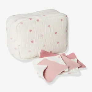 Lot De 6 Lingettes Lavables Rose/coeurs – Vertbaudet 7