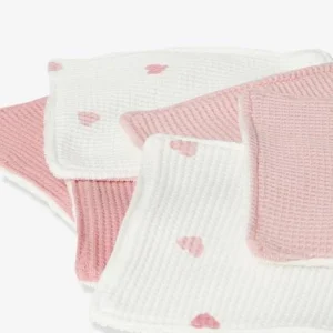 Lot De 6 Lingettes Lavables Rose/coeurs – Vertbaudet 9