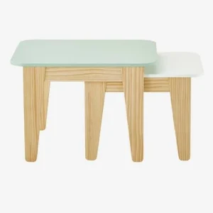 Tables Gigognes Gris Vert/bois + Blanc/bois – Vertbaudet 14